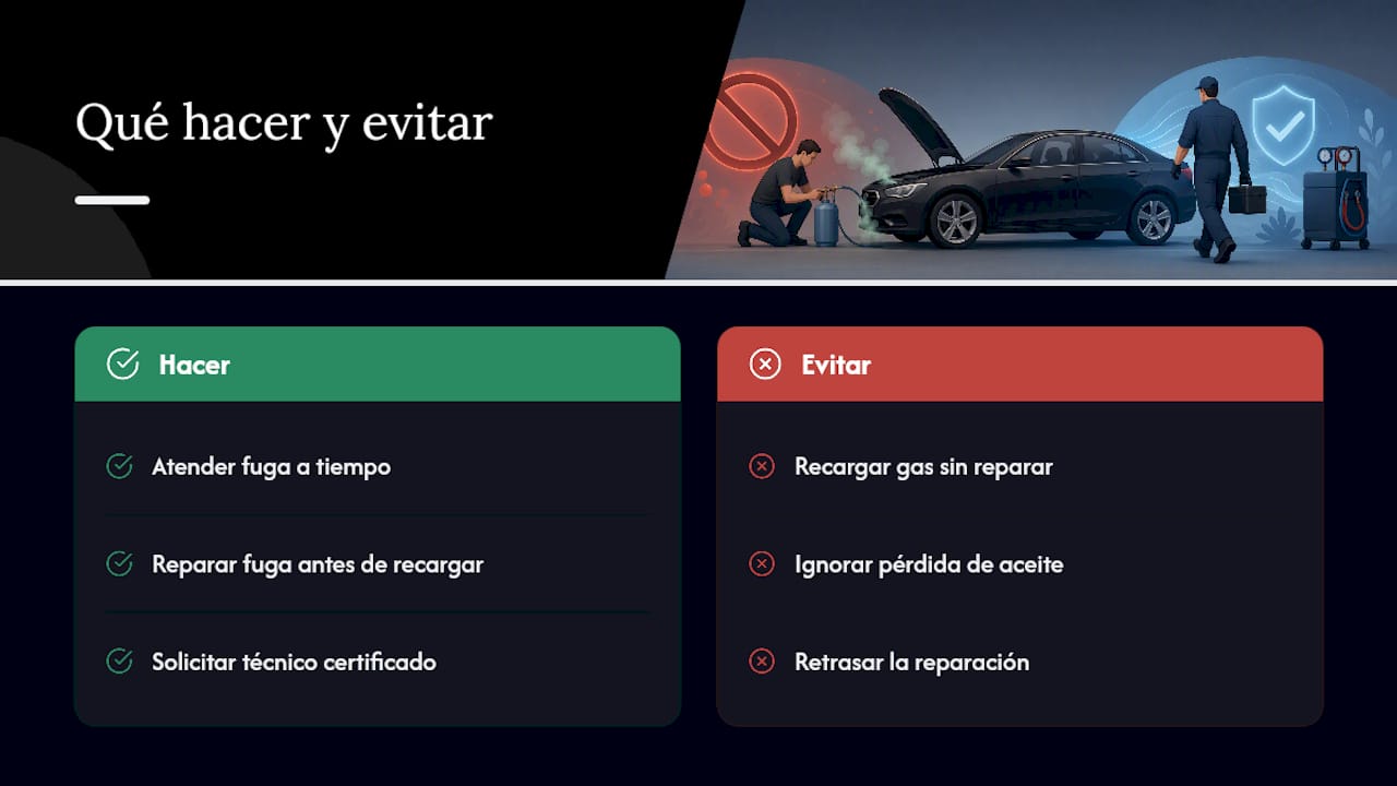 Qué pasa si no reparas la fuga a tiempo — overview diagram