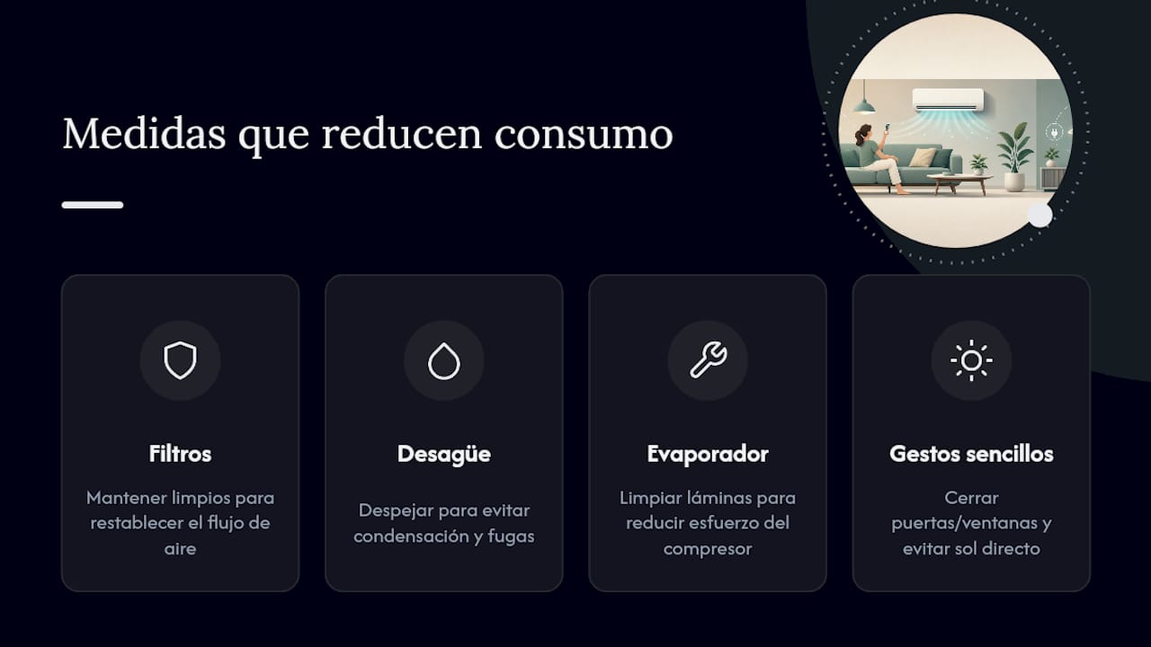Consejos para reducir el consumo del aire acondicionado split
