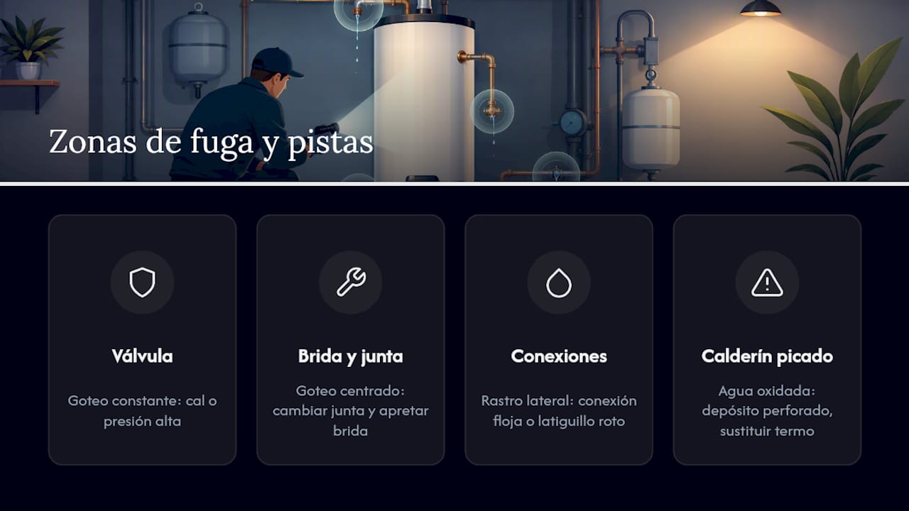 Termo eléctrico pierde agua: causas y cómo actuar ya 2 Áreas y señales de fuga en el termo eléctrico