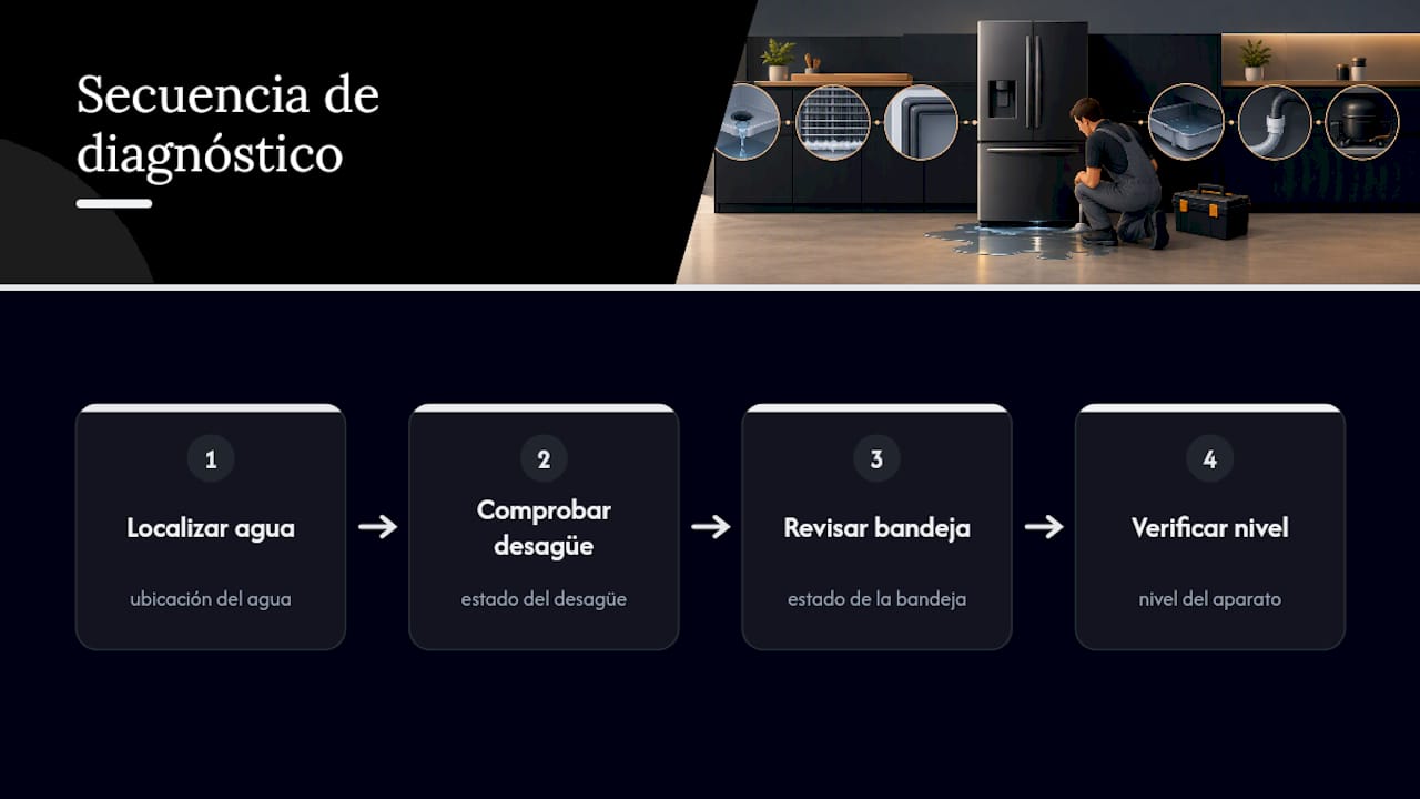 Cuatro pasos para identificar la causa de una fuga