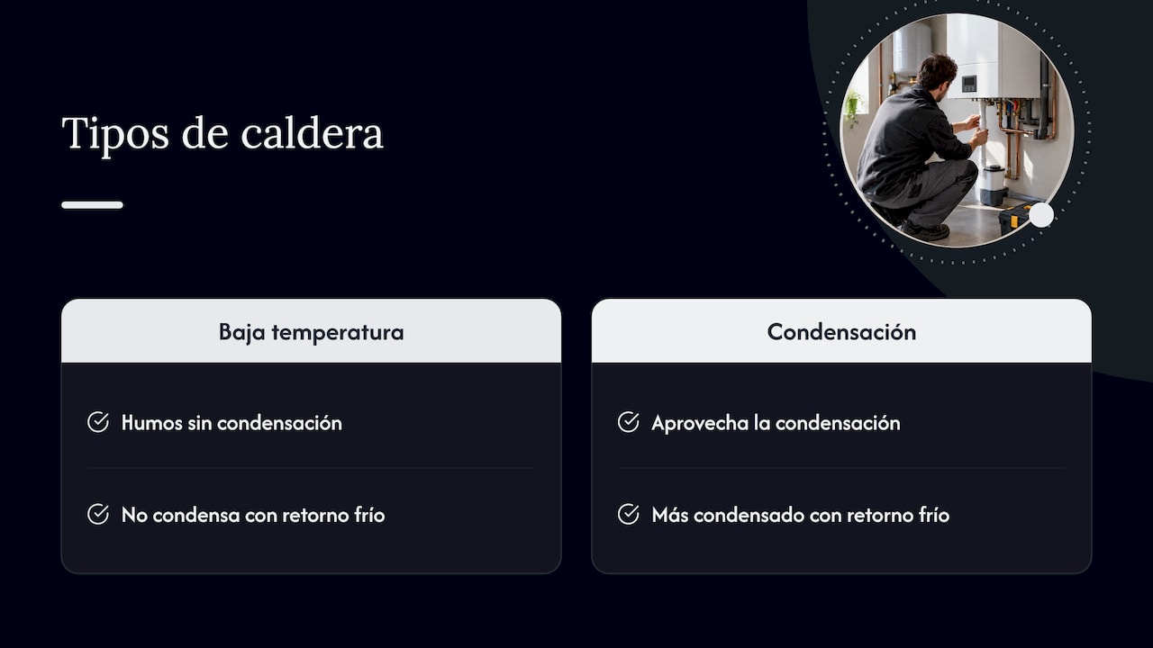 La curva de calefacción y su efecto en la condensación — overview diagram