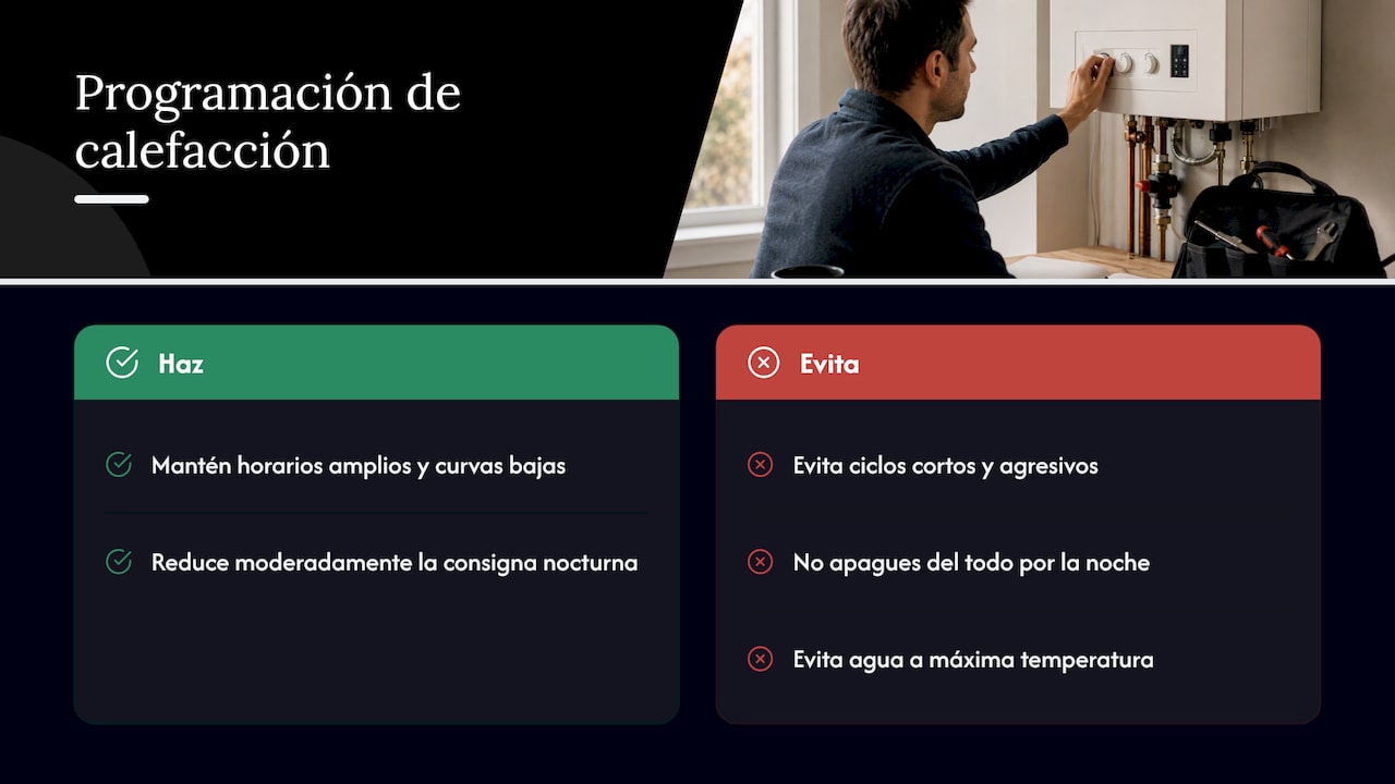 Horarios de calefacción y apagado nocturno — overview diagram